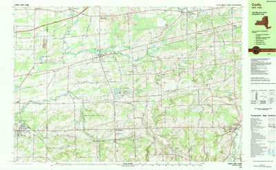 United States Geological Survey Corfu, NY (1984, 25000-Scale) digital map