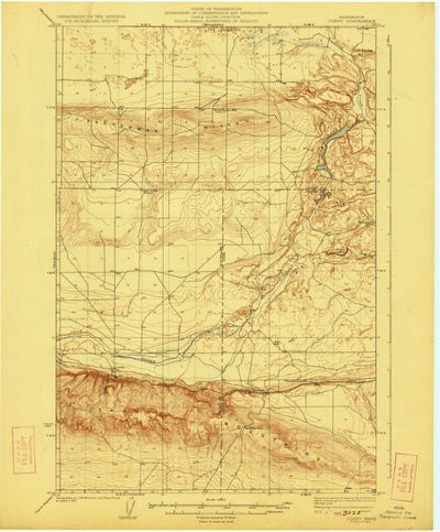United States Geological Survey Corfu, WA (1923, 62500-Scale) digital map