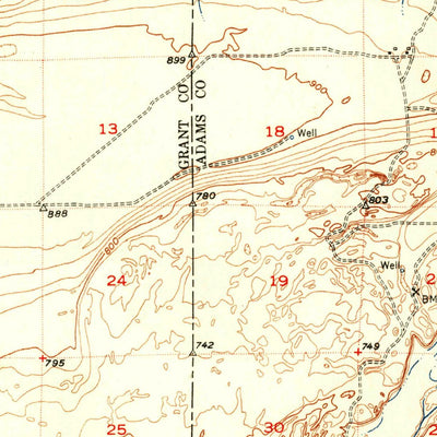 United States Geological Survey Corfu, WA (1951, 62500-Scale) digital map