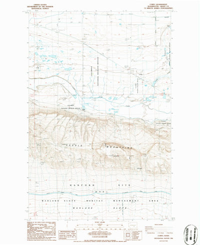 United States Geological Survey Corfu, WA (1986, 24000-Scale) digital map