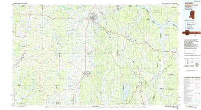 United States Geological Survey Corinth, MS-AL-TN (1984, 100000-Scale) digital map