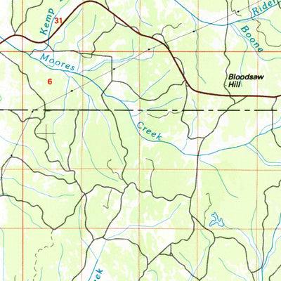 United States Geological Survey Corinth, MS-AL-TN (1984, 100000-Scale) digital map