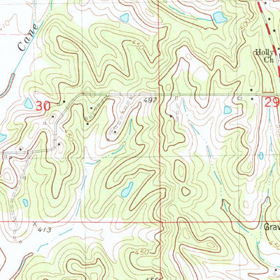 United States Geological Survey Corinth, MS-TN (1982, 24000-Scale) digital map