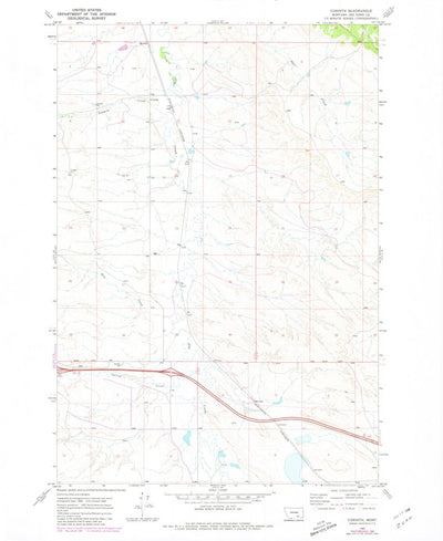 United States Geological Survey Corinth, MT (1969, 24000-Scale) digital map