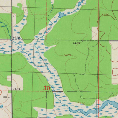 United States Geological Survey Corinth, WI (1980, 24000-Scale) digital map