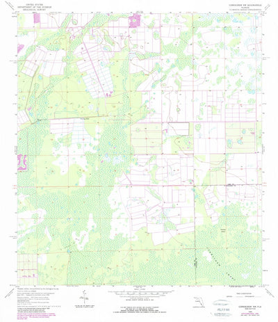 United States Geological Survey Corkscrew NW, FL (1958, 24000-Scale) digital map