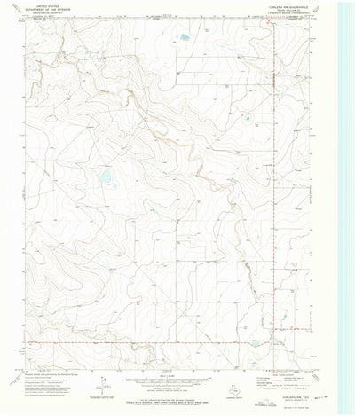 United States Geological Survey Corlena NW, TX (1973, 24000-Scale) digital map