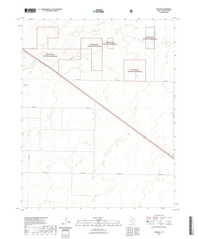 United States Geological Survey Corlena, TX (2022, 24000-Scale) digital map