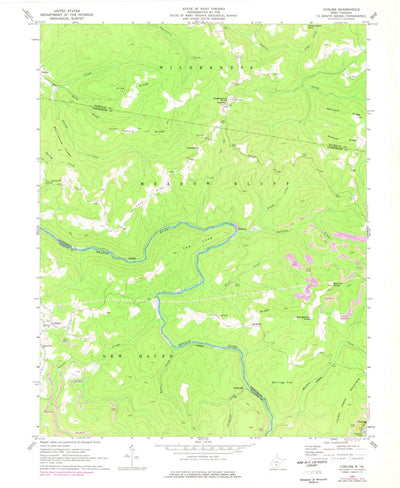 United States Geological Survey Corliss, WV (1969, 24000-Scale) digital map