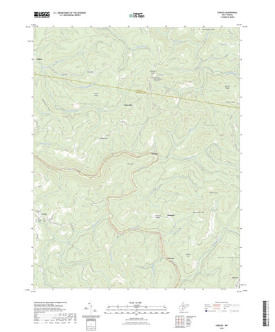 United States Geological Survey Corliss, WV (2023, 24000-Scale) digital map
