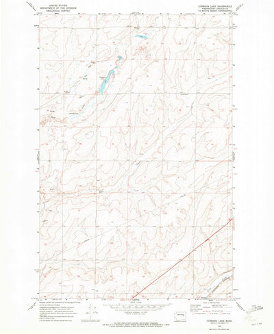 United States Geological Survey Cormana Lake, WA (1969, 24000-Scale) digital map