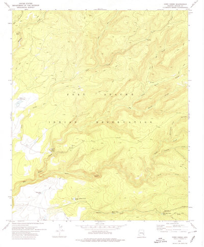 United States Geological Survey Corn Creek, AZ (1978, 24000-Scale) digital map