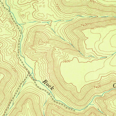 United States Geological Survey Corn Creek Plateau, AZ (1967, 24000-Scale) digital map