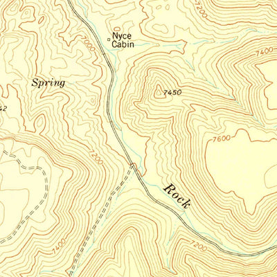 United States Geological Survey Corn Creek Plateau, AZ (1978, 24000-Scale) digital map