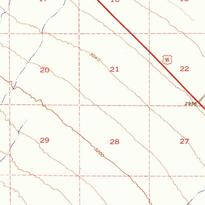 United States Geological Survey Corn Creek Springs, NV (1952, 62500-Scale) digital map