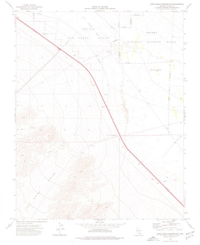 United States Geological Survey Corn Creek Springs NW, NV (1974, 24000-Scale) digital map