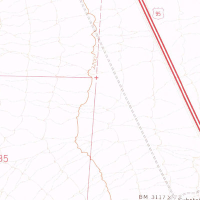 United States Geological Survey Corn Creek Springs NW, NV (1974, 24000-Scale) digital map