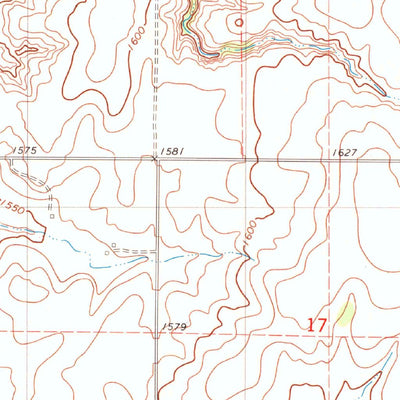 United States Geological Survey Corn, OK (1983, 24000-Scale) digital map