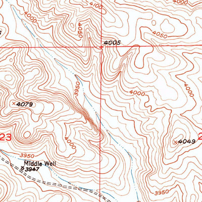 United States Geological Survey Corn Ranch, NM (1949, 24000-Scale) digital map