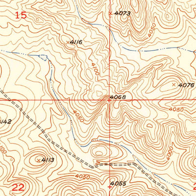 United States Geological Survey Corn Ranch, NM (1950, 24000-Scale) digital map