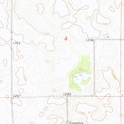 United States Geological Survey Cornelia, IA (1972, 24000-Scale) digital map