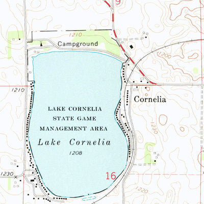 United States Geological Survey Cornelia, IA (1972, 24000-Scale) digital map