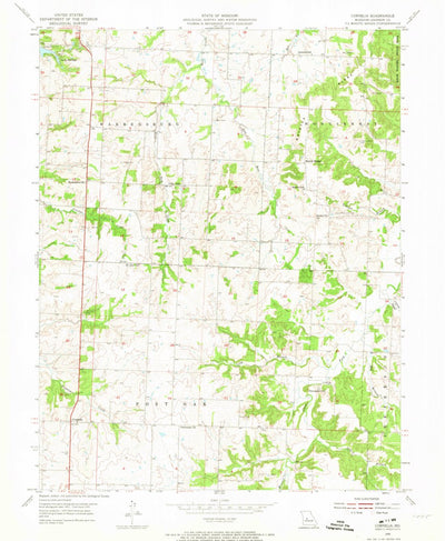 United States Geological Survey Cornelia, MO (1955, 24000-Scale) digital map