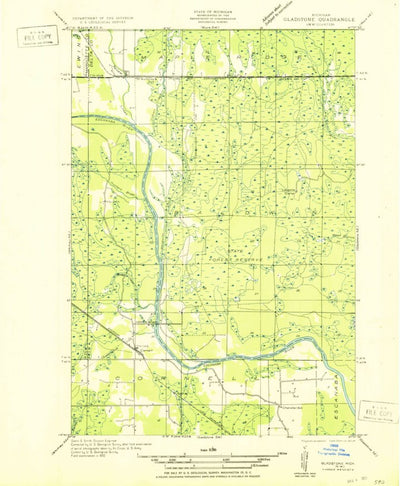 United States Geological Survey Cornell, MI (1950, 31680-Scale) digital map