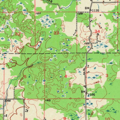 United States Geological Survey Cornell, WI (1951, 62500-Scale) digital map