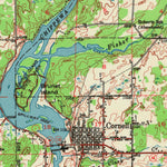 United States Geological Survey Cornell, WI (1951, 62500-Scale) digital map