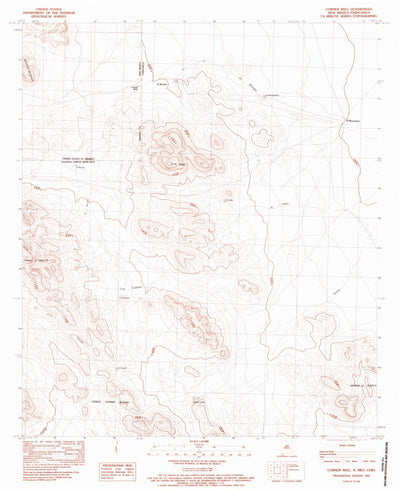 United States Geological Survey Corner Well, NM (1983, 24000-Scale) digital map