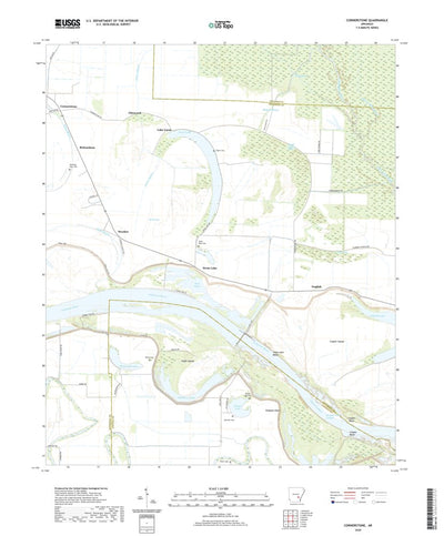 United States Geological Survey Cornerstone, AR (2020, 24000-Scale) digital map