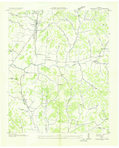 United States Geological Survey Cornersville, TN (1936, 24000-Scale) digital map