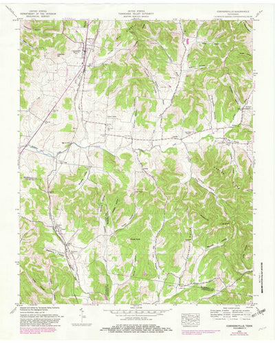 United States Geological Survey Cornersville, TN (1949, 24000-Scale) digital map