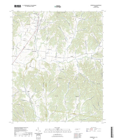 United States Geological Survey Cornersville, TN (2022, 24000-Scale) digital map