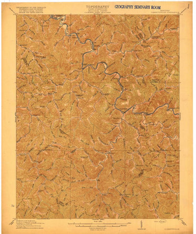 United States Geological Survey Cornettsville, KY (1916, 62500-Scale) digital map