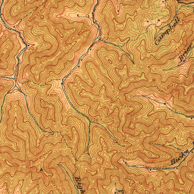 United States Geological Survey Cornettsville, KY (1916, 62500-Scale) digital map