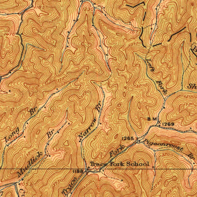 United States Geological Survey Cornettsville, KY (1916, 62500-Scale) digital map