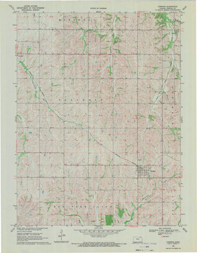 United States Geological Survey Corning, KS (1969, 24000-Scale) digital map