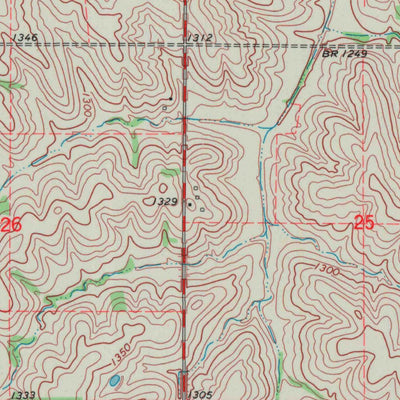 United States Geological Survey Corning, KS (1969, 24000-Scale) digital map