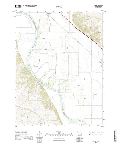 United States Geological Survey Corning, MO (2021, 24000-Scale) digital map