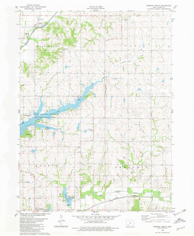 United States Geological Survey Corning North, IA (1980, 24000-Scale) digital map