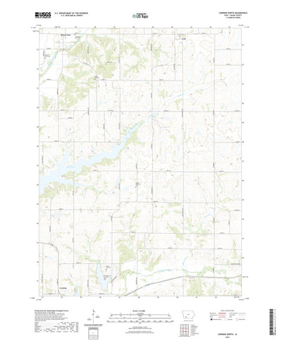 United States Geological Survey Corning North, IA (2022, 24000-Scale) digital map