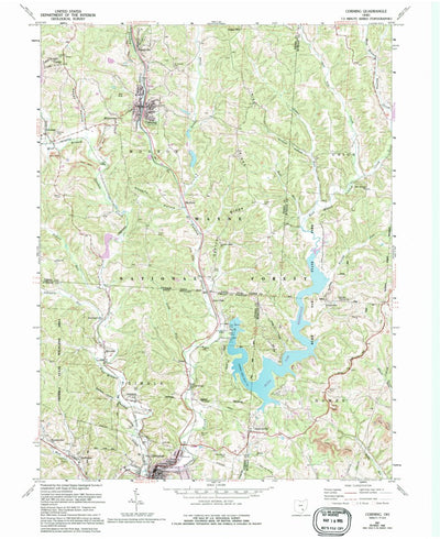 United States Geological Survey Corning, OH (1961, 24000-Scale) digital map