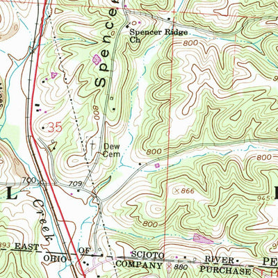 United States Geological Survey Corning, OH (1961, 24000-Scale) digital map