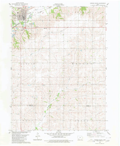 United States Geological Survey Corning South, IA (1980, 24000-Scale) digital map