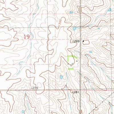 United States Geological Survey Corning South, IA (1980, 24000-Scale) digital map