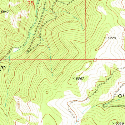 United States Geological Survey Cornish Gulch, MT (1975, 24000-Scale) digital map