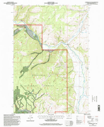 United States Geological Survey Cornish Gulch, MT (1996, 24000-Scale) digital map