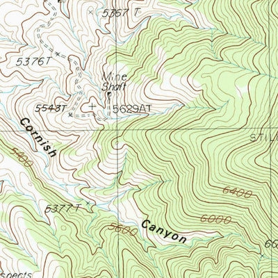 United States Geological Survey Cornish Peak, NV (1987, 24000-Scale) digital map